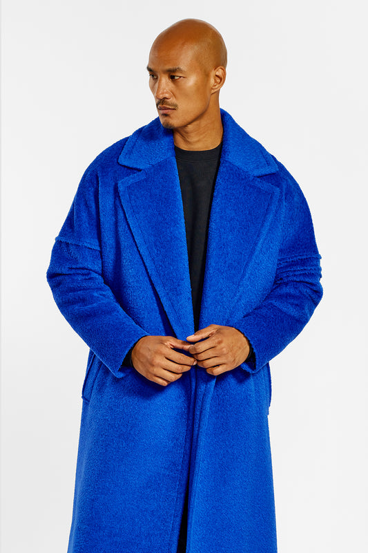 Bouclé Alpaca Robe Coat