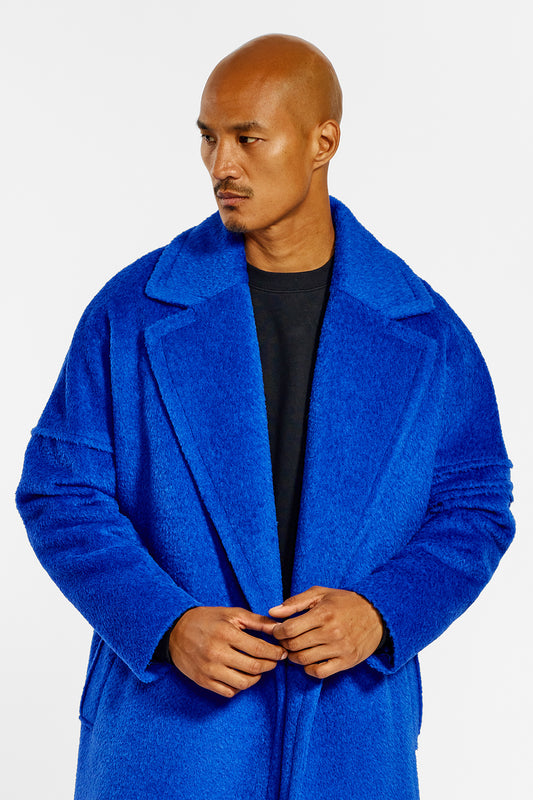 Bouclé Alpaca Robe Coat